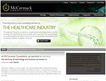 Tablet Screenshot of mccormackconsultants.com